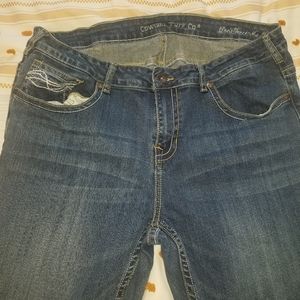 Cowgirl Tuff 'Dont Fence Me In' denim jeans size W38xL33